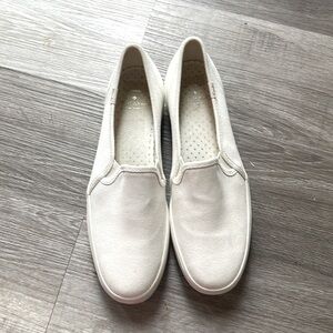 Kate Spade Keds Off White Platform Flats